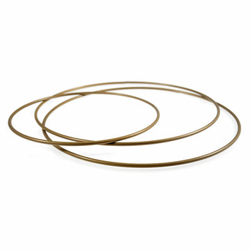Trimits Macrame Craft Hoops Gold 3pcs