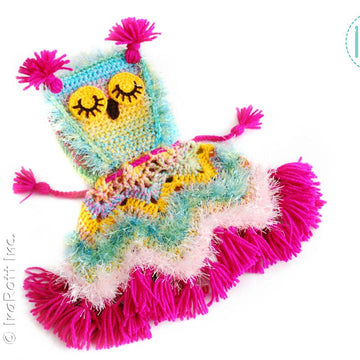 Fiesta Owl Doll Poncho with Hood