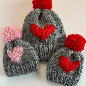 Big Heart Beanie Patter