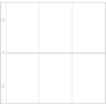 Kaisercraft D-Ring Album Page Protectors 12"X12" 10/Pkg - 6"X4" Pockets