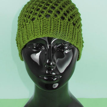Simple Chunky Lacey Skullcap Hat