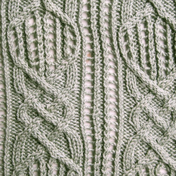 Sabae Cable Lace Shawl