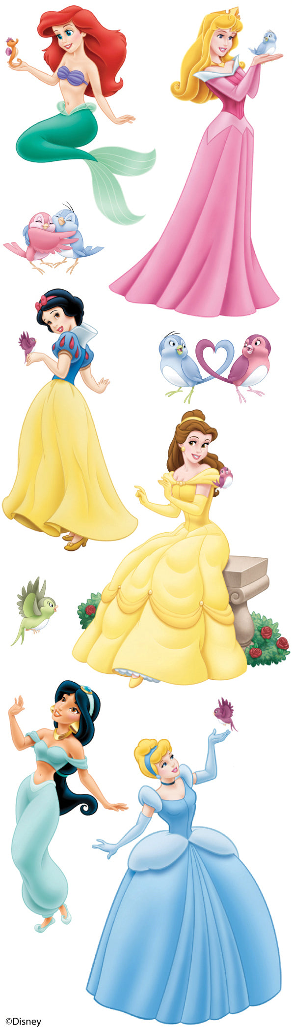 Sticko Disney Slims Dimensional Stickers - Princess