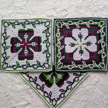 Celtic Clover Mosaic Square