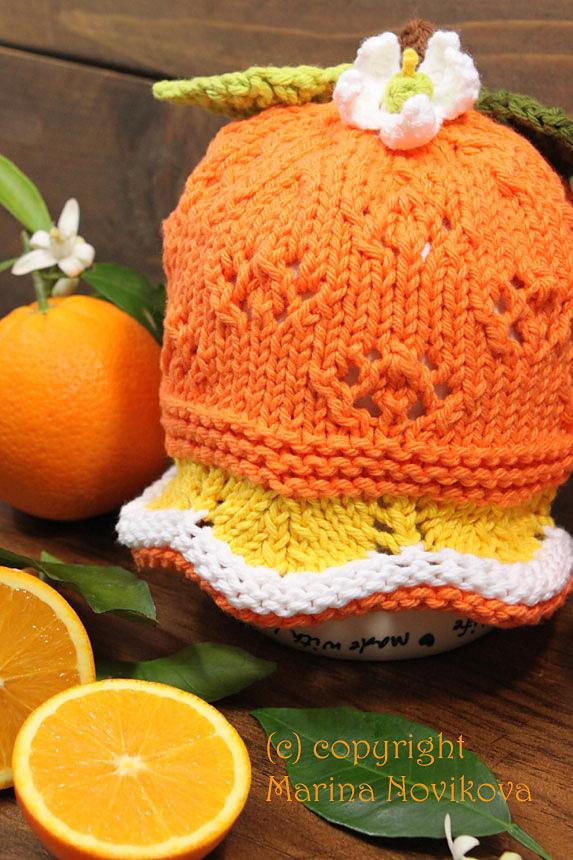 "Orange" fun lace hat