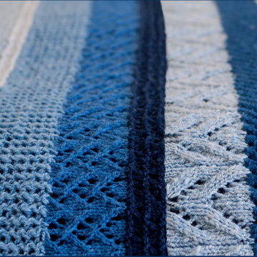 Ocean Currents Blanket Knitting Pattern