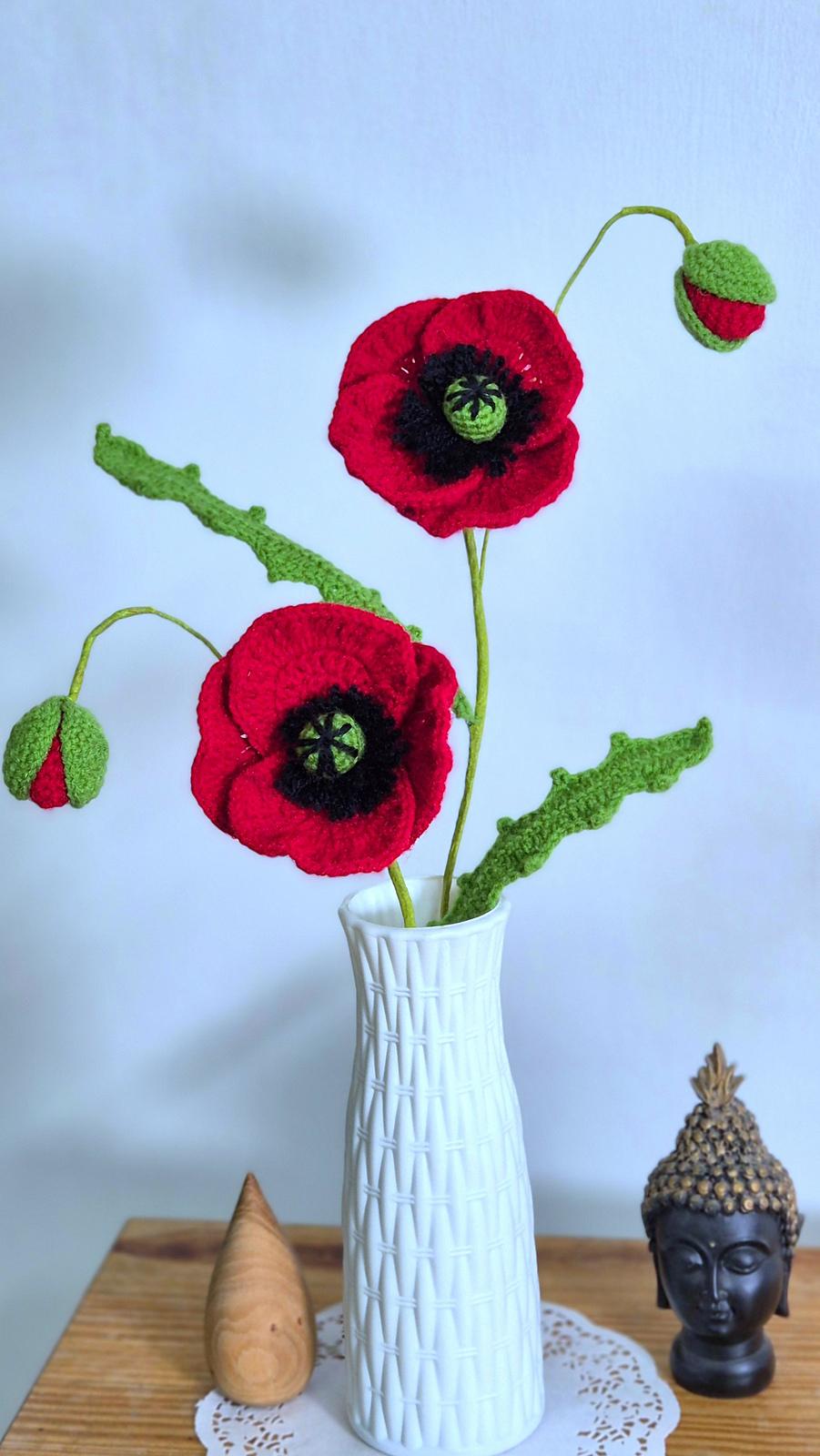 Poppy flower bouquet