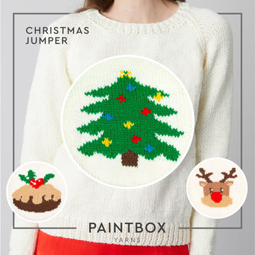 Christmas Jumper - Free Sweater Knitting Pattern in Paintbox Yarns Simply Chunky