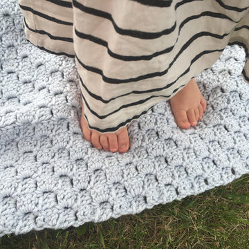 Bandit (raccoon) stroller blanket