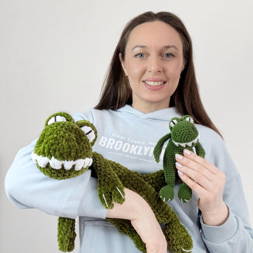 Crochet Dinosaur Pattern, Baby Snuggler Crochet Pattern: Amigurumi Plushie