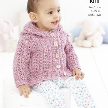 Children's Jacket & Cardigan in King Cole Double Knit - 5487 - Leaflet
