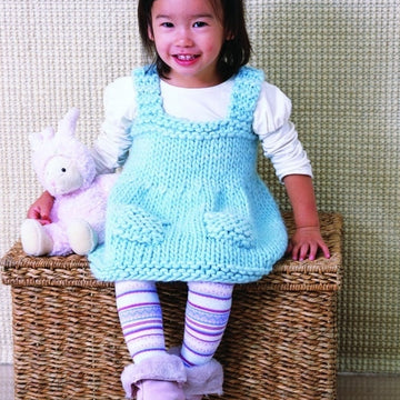 Baby Jumper in Blue Sky Fibers Bulky