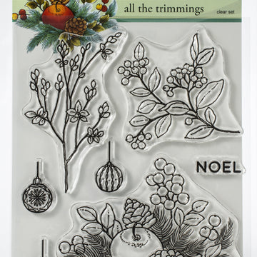 Penny Black Clear Stamps - All The Trimmings 5"X6.5"