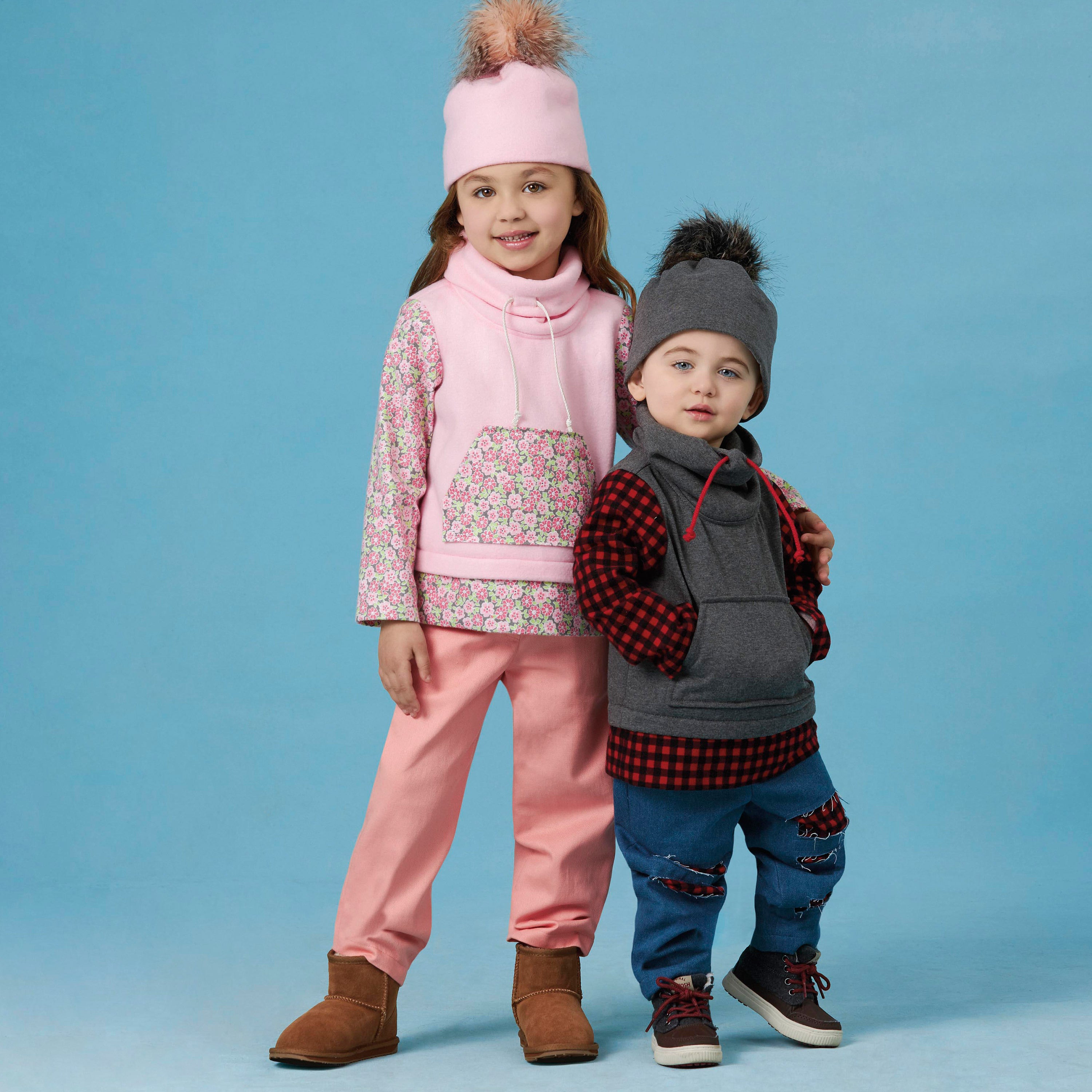 Simplicity S8997 Toddlersand Children's Pants, Knit Top and Hat - Sewing Pattern