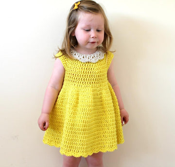 PDF17 Crochet Collar Dress