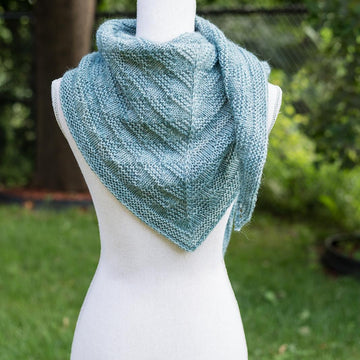 Textured Pyramids Shawl