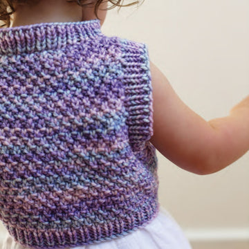 Double Moss Stitch Vest in Ella Rae Lace Merino Chunky - ER8-03 - Downloadable PDF