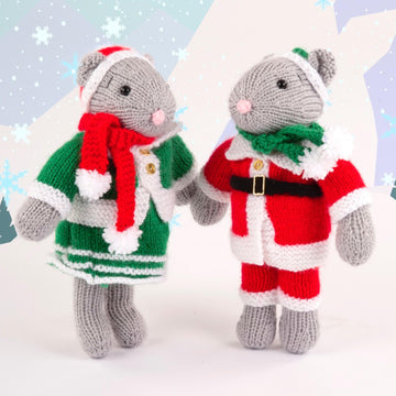Mr and Mrs Santa Mouse