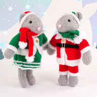 Mr and Mrs Santa Mouse