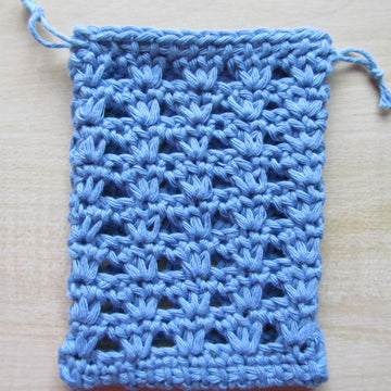 Tunisian Lacy Shells Bag