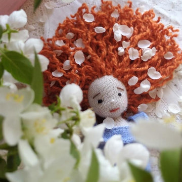 Doll Knitting Pattern - Knitted Doll Caramel