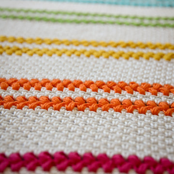 Biased Braids Rainbow Baby Blanket