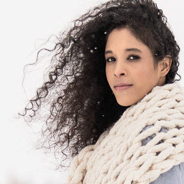 Arm Knit Wrap in Blue Sky Fibers Woolstok Jumbo - 201832 - Downloadable PDF