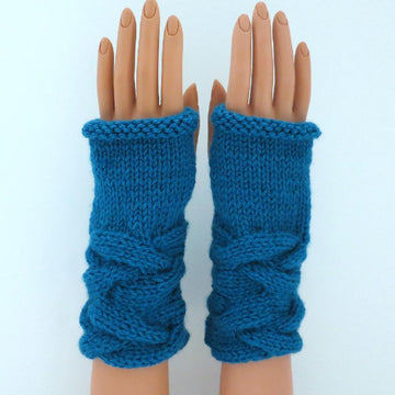 Camille's French Braid Fingerless Mittens