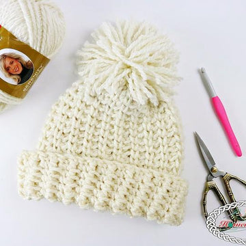 Chunky Knit-Like Hat
