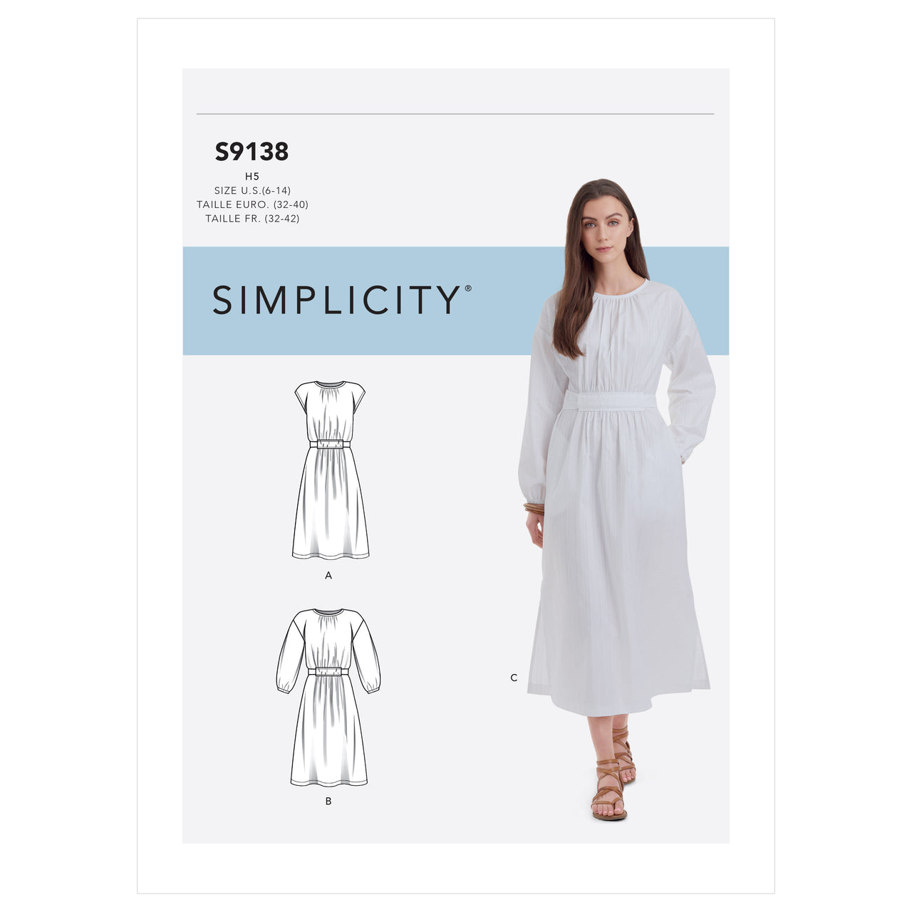 Simplicity Misses' Dress S9138 - Sewing Pattern