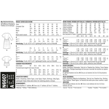 New Look N6607 Misses' Mini Dress , Tunic and Top 6607 - Paper Pattern, Size 10-12-14-16-18-20-22