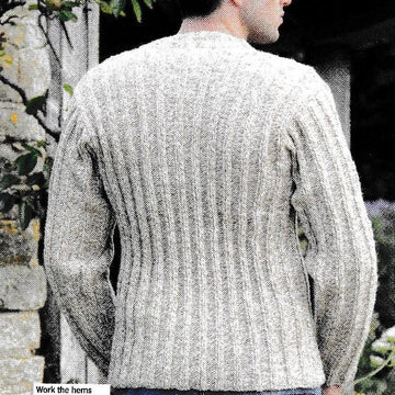 Mans Cable and rib Jumper