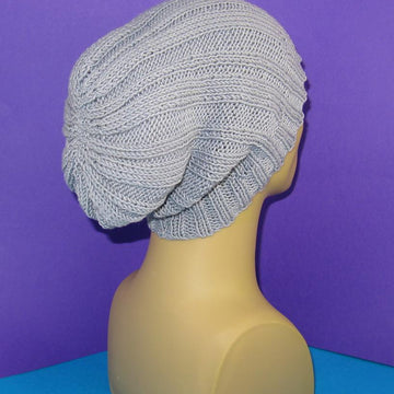 Rib Pattern Super Slouch Hat