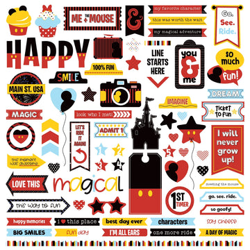 Photoplay Paper Another Day At The Park Stickers 12"X12" - Elements