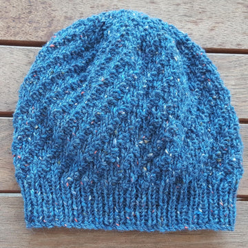 Trinity - diagonal rib family beanie