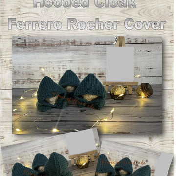 Hooded Cloak Ferrero Rocher Cover Knitting Pattern