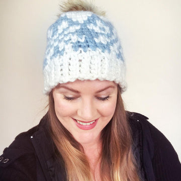 Ice Crystals Chunky Beanie