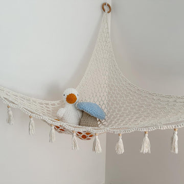 Bohemian Crochet Toy Hammock