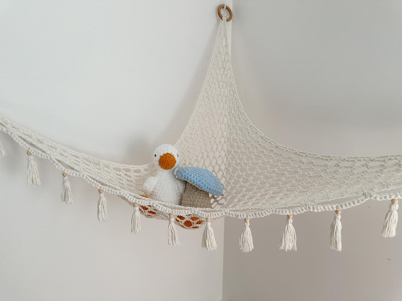 Bohemian Crochet Toy Hammock