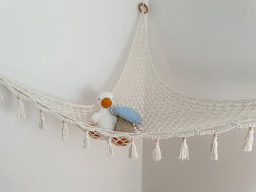 Bohemian Crochet Toy Hammock