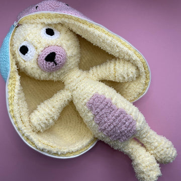 Bunny with fruit ears amigurumi