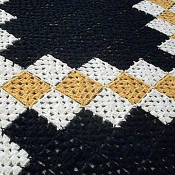 Double Irish Chain Granny Square Blanket