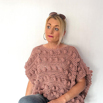 Oversized Popcorn Poncho