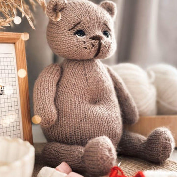 Teddy Bear Knitting Pattern – Classic Knitted Bear by OlaKnittedBears (28 cm)