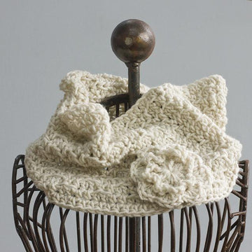 Easy Crochet Flower Cowl