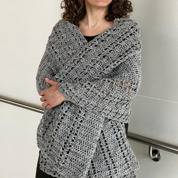 Crochet Shawl Pattern: Shawl We Wrap-It-Up Wrap