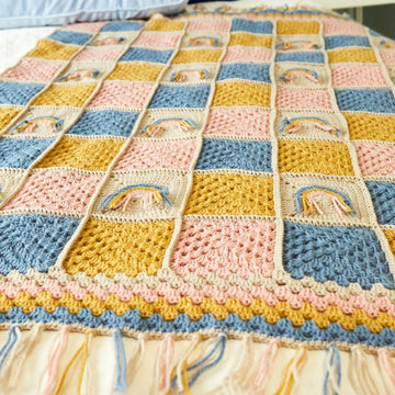 Boho Rainbow Blanket