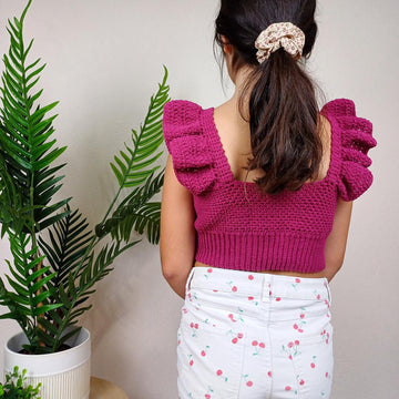 Gardenia Ruffle Top