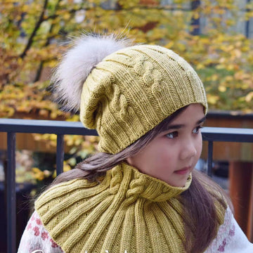 Happy Slouchy Cable hat