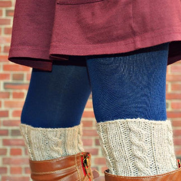 Simple Cable Rib Boot Cuffs
